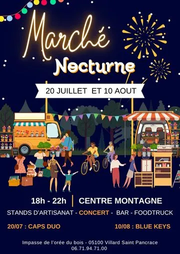 Marché nocturne - © Centre montagne