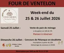 Vente de pain au four banal de Ventelon
