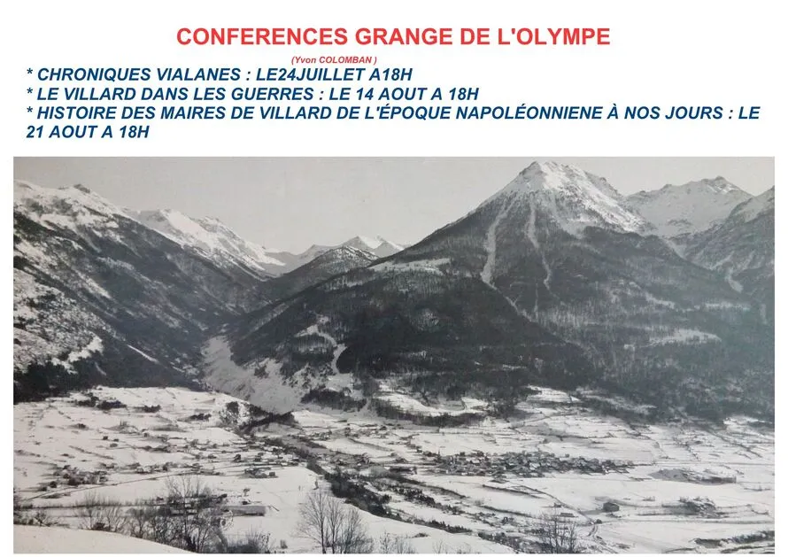 Conférences à la grange de l'Olympe - © Centre Montagne