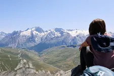 Vue sur la Meije depuis le Pic du Mas de la Grave - © S.Morattel