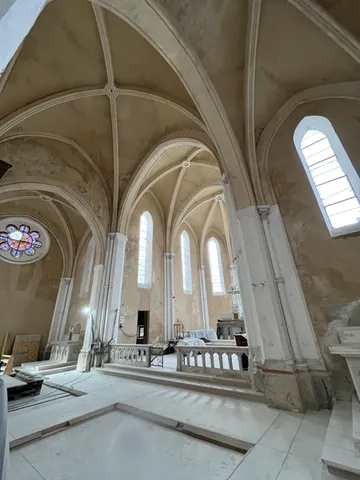 l'église en reconstruction - © les amis de l'église st martin