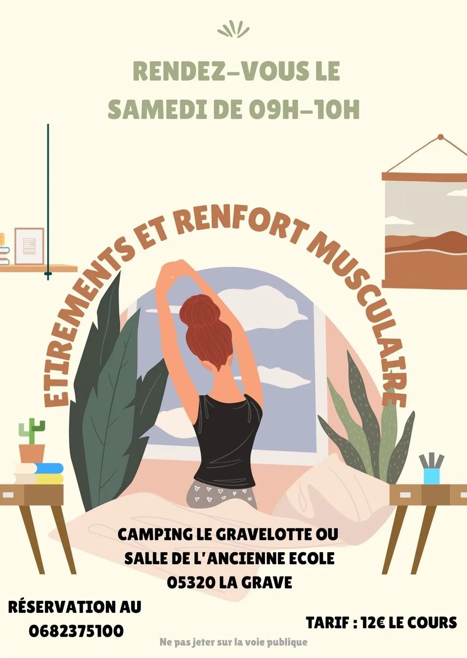 Etirements et renfort musculaire - © @laeticiab