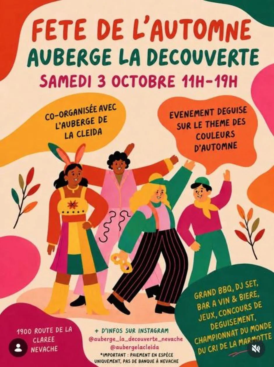 Fête de l'automne_Névache - © Auberge Cleida, Auberge la découverte