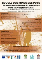 Journée du patrimoine - Visite guidée historique de la Boucle des Mines_Puy-Saint-André
