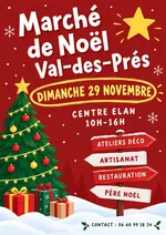 Affiche marché de Noel - © Comité des fêtes de Val-des-prés