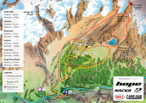Itinéraires VTT La Grave sous le téléphériques des Glaciers de la Meije, en version papier disponible à la Grave - © ©L'AVAG