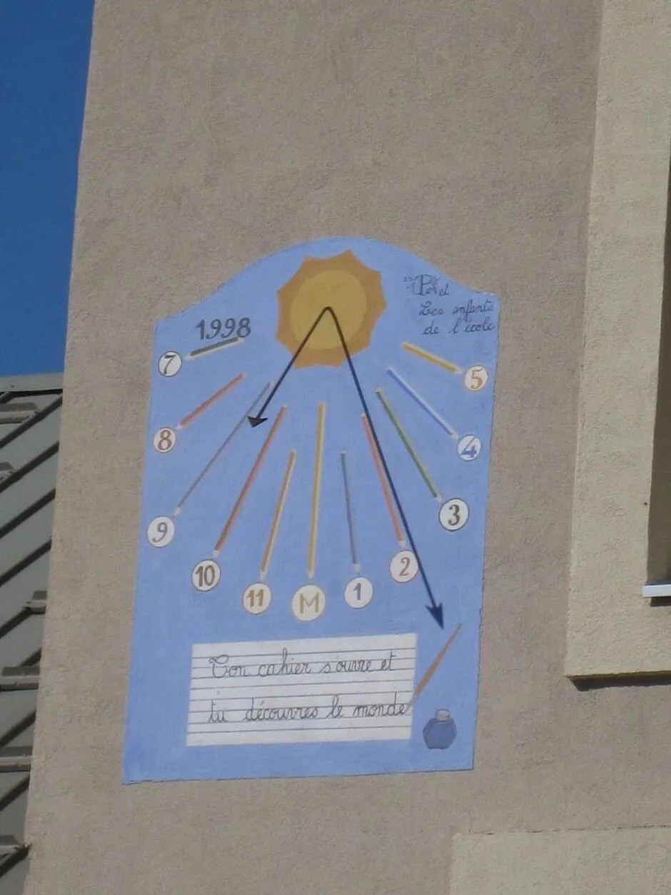 Cadran de l'école - © Service Tourisme de Val-des-Prés