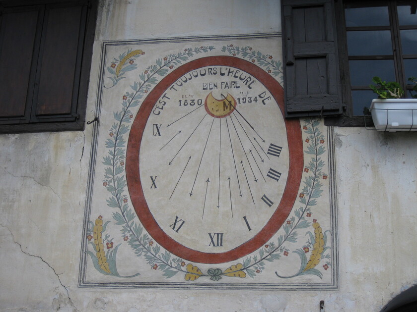 Sundial - Maison Moullet - Les Alberts - © Service Tourisme de Val des Prés
