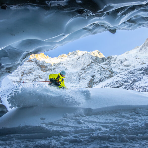 la grave téléphérique hiver