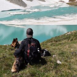 Lac des Béraudes, degel de printemps, randonnée avec chien - Laury Chamerlat (15)