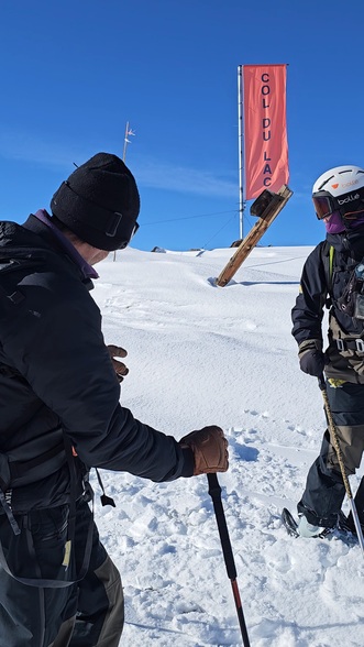 Jalonnage téléphérique La Grave - Col du Lac - S.Morattel