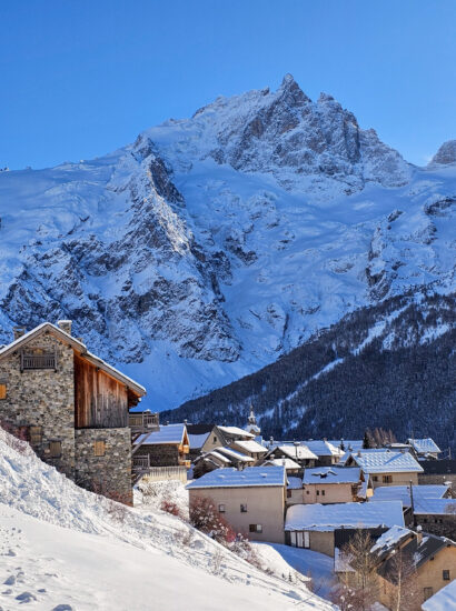 Le Chazelet village neige, la meije, ©S. Morattel