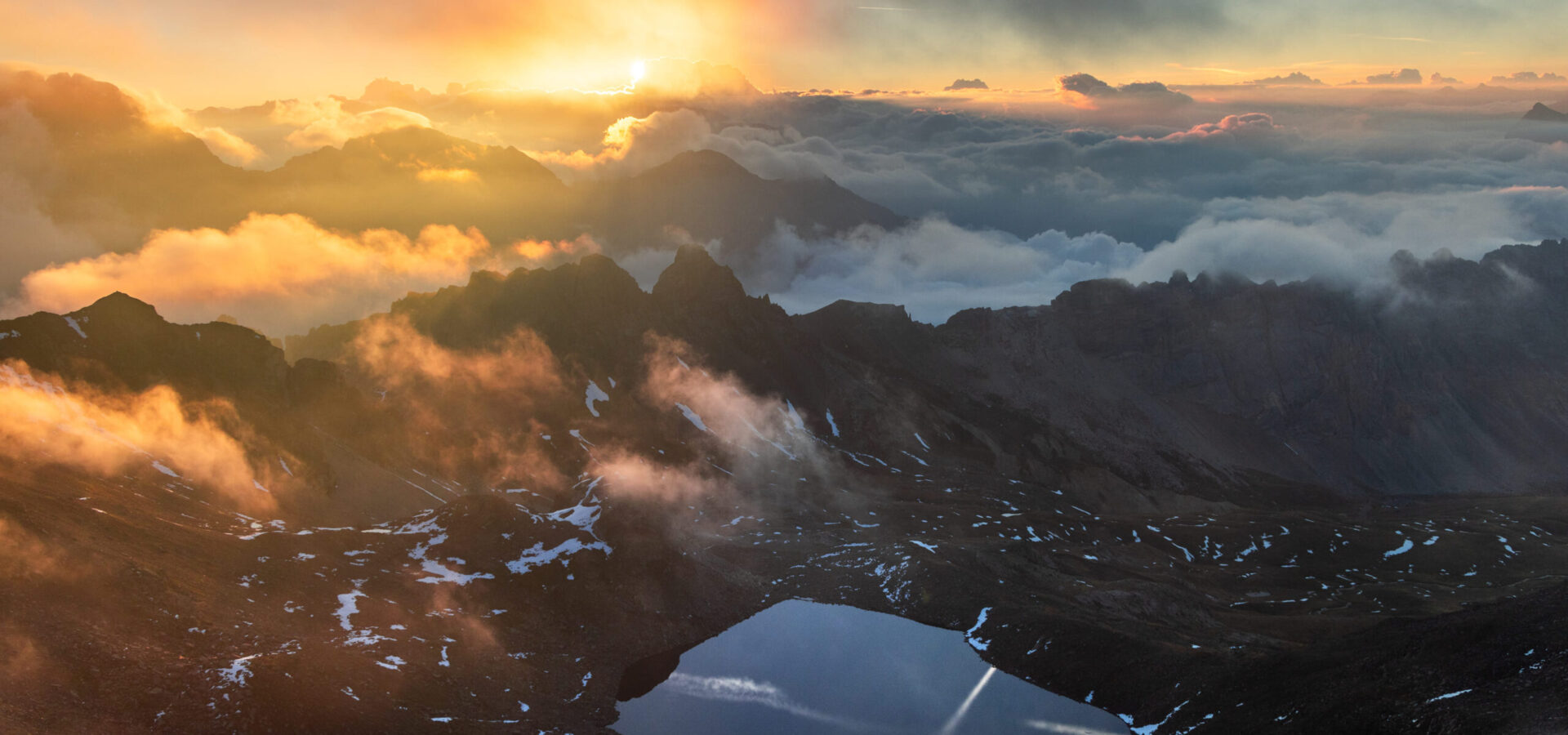 Valle della Clarée - Pic du Lac Blanc con il Lac Blanc - Blais T.